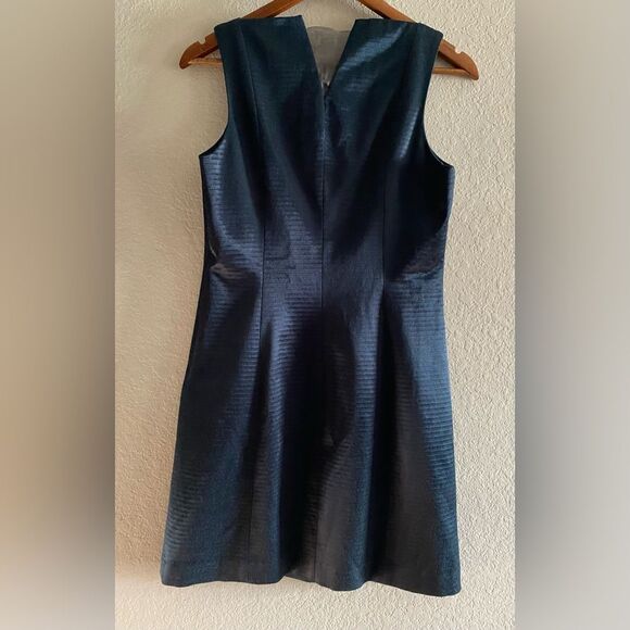 Theyskens Theory Midnight Green Cotton Elastane Blend Sheath Dress 4 Cocktail - Picture 5 of 11